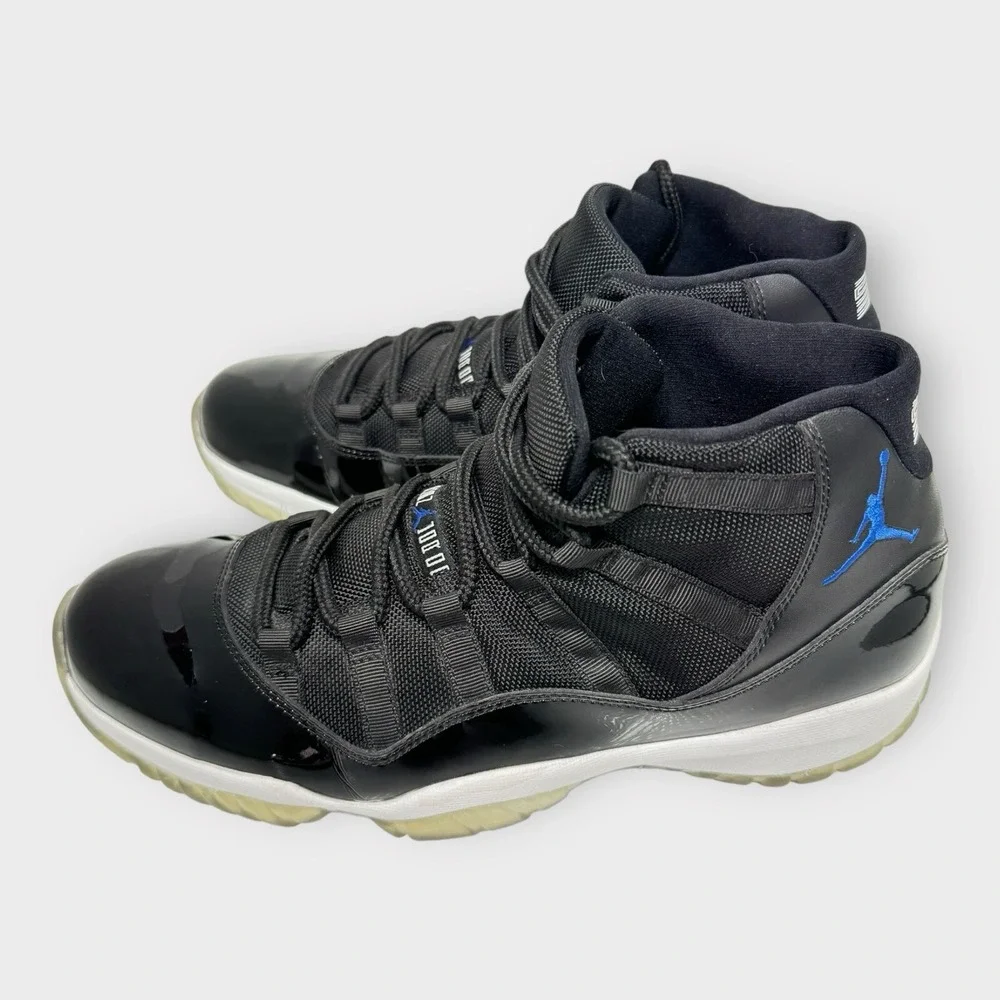 Air Jordan 11 Retro 2009 Space Jam Size 13 378037-041 Black Blue OG Rare MJ Shoe